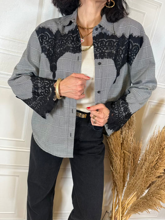 Camicia inserti pizzo - Haveone
