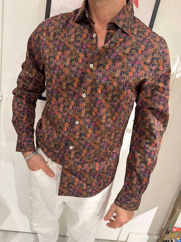 Camicia con stampa floreale  - Portofiori