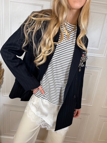 Blazer spilla marina - Vicolo