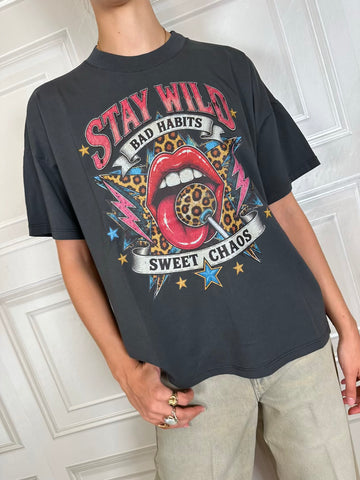 T-shirt stay wild lingua - vicolo