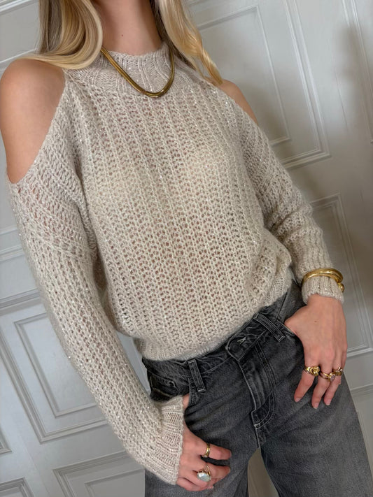 Pull paillettes cut out - Vicolo