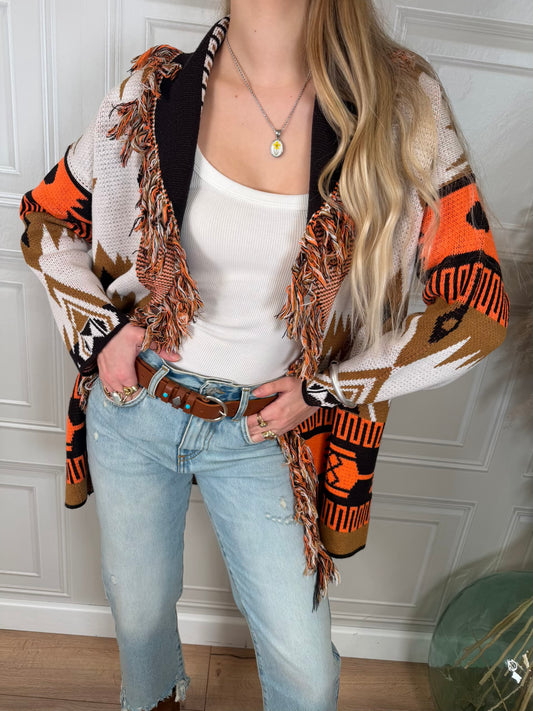 Cardigan Alanui arancione - Vicolo