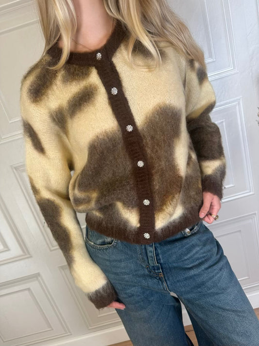 Cardigan cow gioiello - Philia Loft