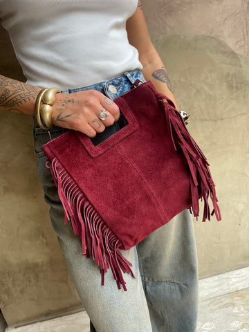 Borsa suede frange - Hola selection