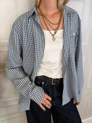 Camicia quadretti blu e burro  - Vicolo