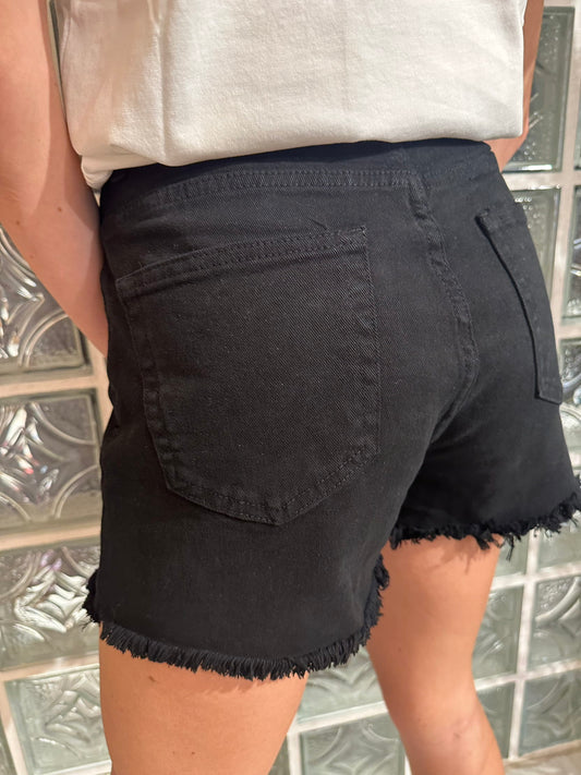 Shorts denim sfrangiati - Hola selection