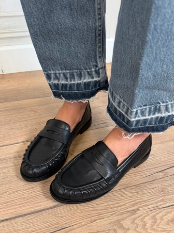 Mocassino pelle nero - Ovyé