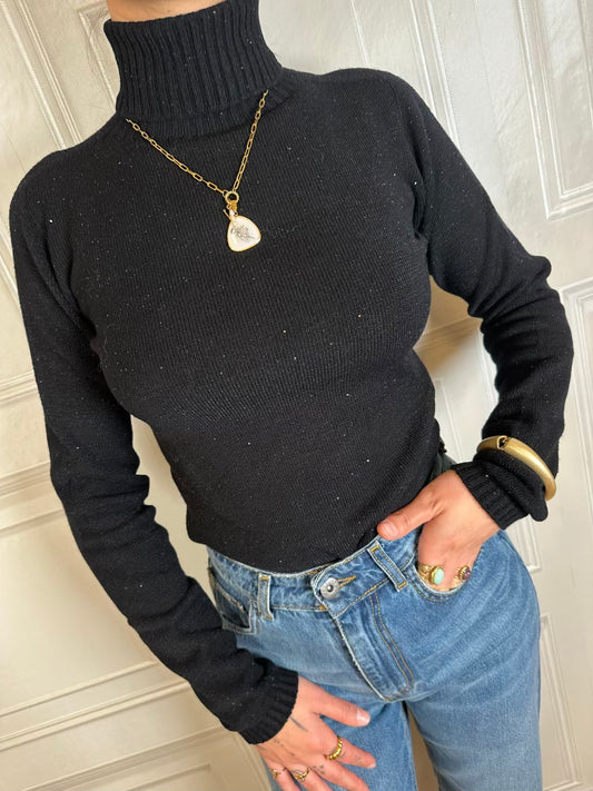 Maglia dolcevita micro paillettes - Kontatto