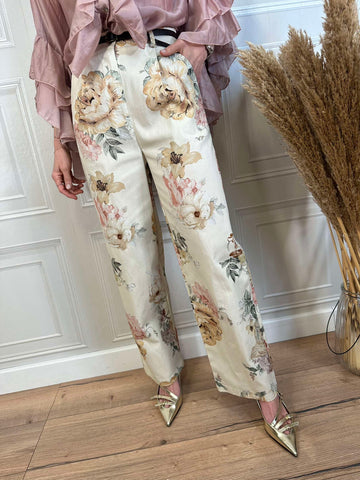 Pantalone fantasia floreale - SusyMix