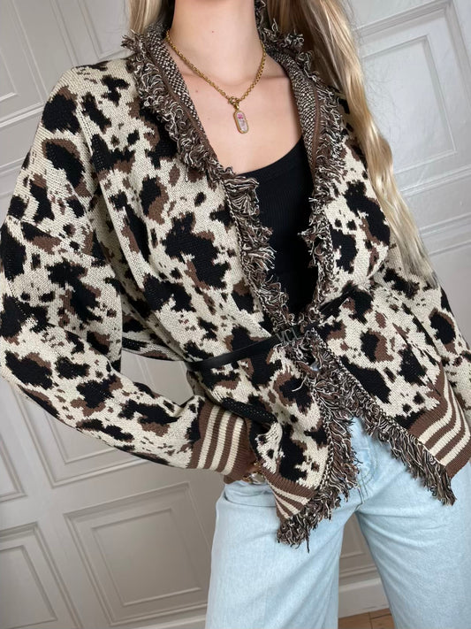 Cardigan Alanui animalier - Vicolo
