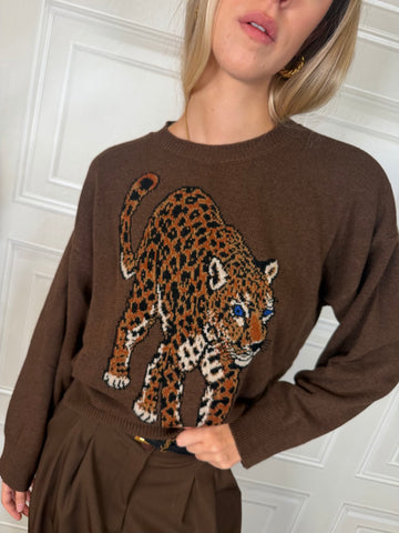 Maglione leopardo moro - Vicolo