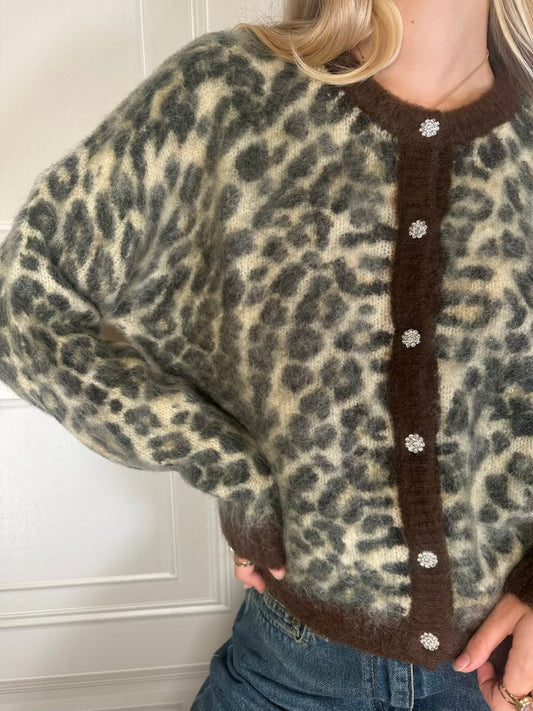 Cardigan maculato gioiello - Philia Loft