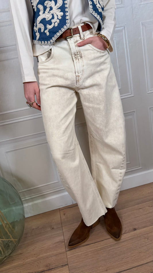 Jeans Barbara burro sabbiato - Haveone
