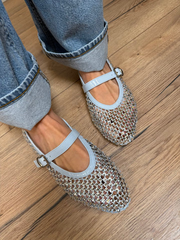 Ballerina traforata strass azzurra - SusyMix