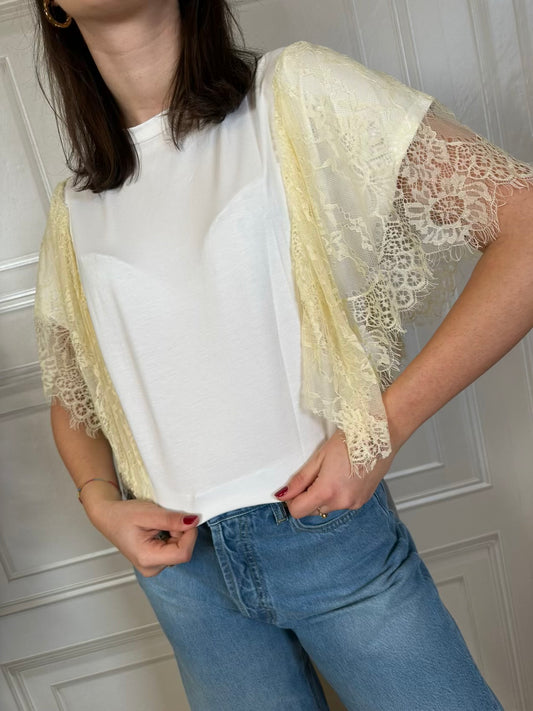 T-shirt maniche pizzo - SusyMix