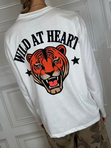 T-shirt wild at heart bianca - Haveone
