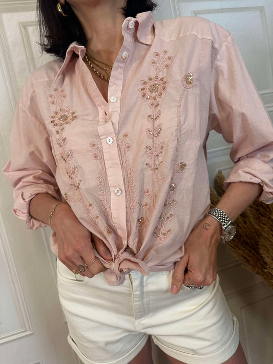 Camicia ricami e strass - SusyMix