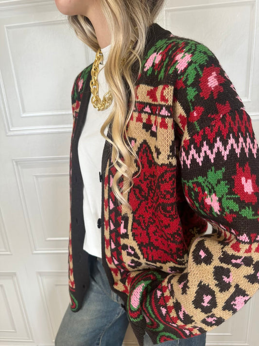 Cardigan tigri rosse - Vicolo