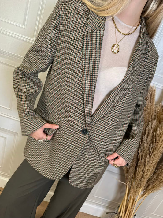 Giacca pied de poule e strass - Vicolo