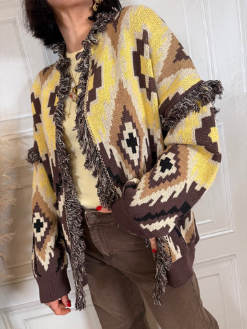 Cardigan rombi moro - Tensione In