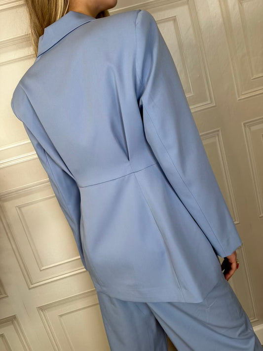 Completo giacca drappeggio e pantalone - Haveone