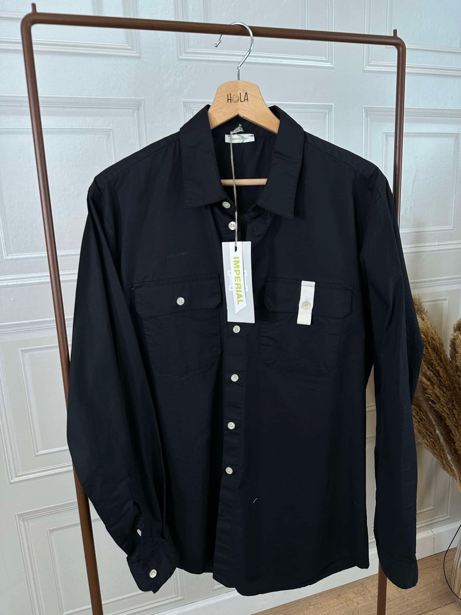 Camicia nera a contrasto - Imperial