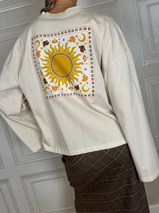T-shirt manica ampia sole - Vicolo