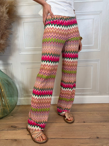 Pantalone zig zag multicolor - Vicolo