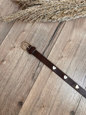 Cintura ecopelle cuoricini - Hola selection