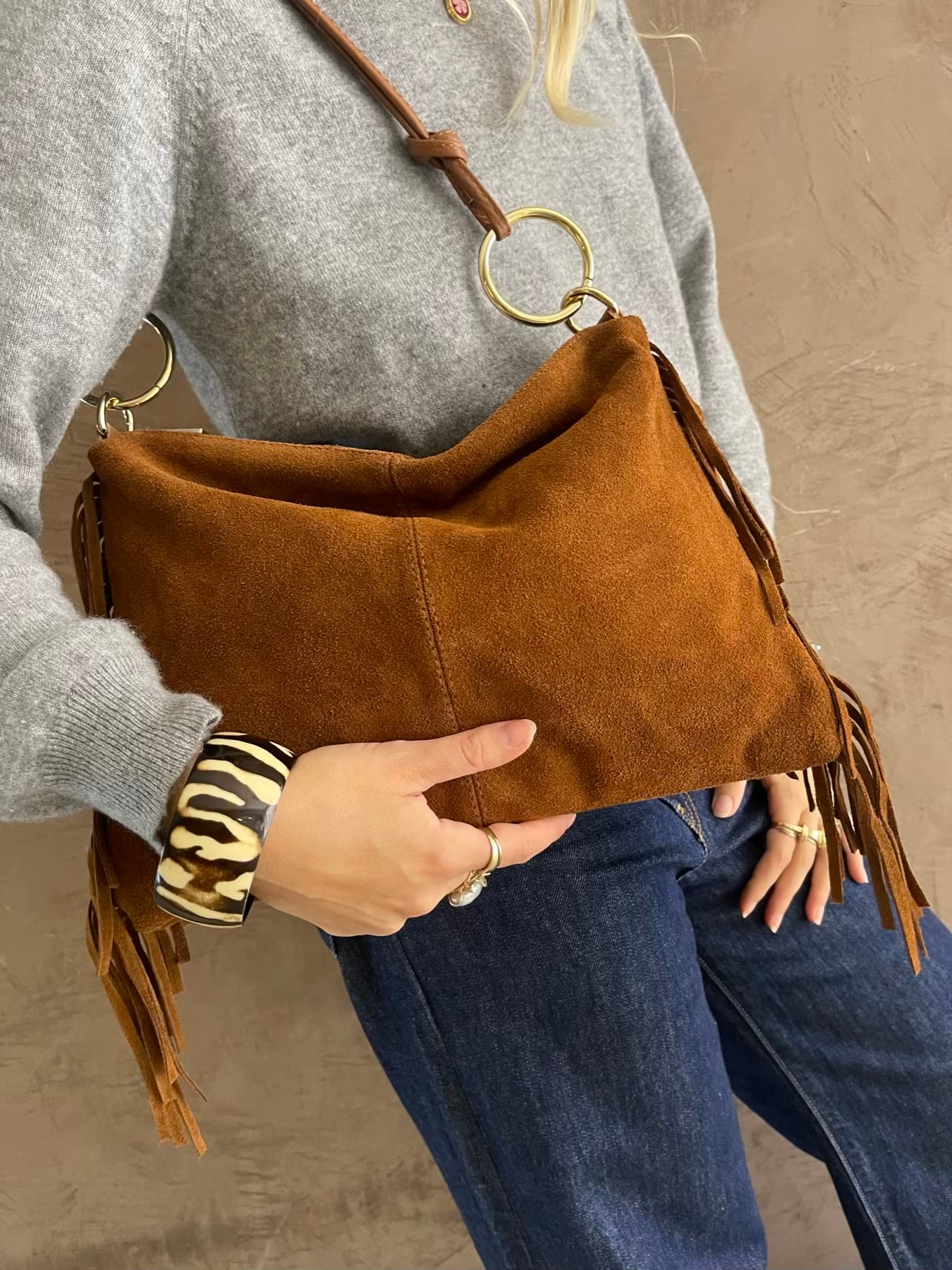 Borsa suede Jane - Hola Selection