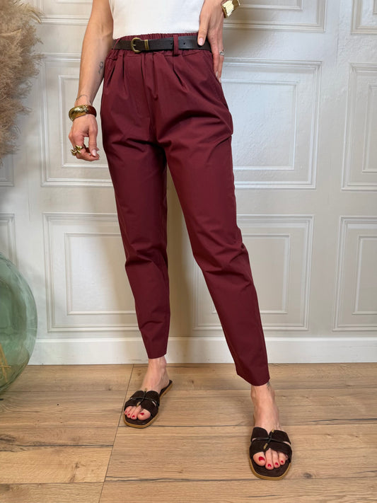 Pantalone chino rosso india - Kikisix