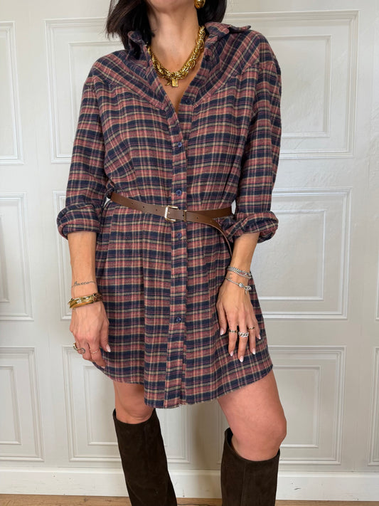Abito Veronica check blu - SusyMix