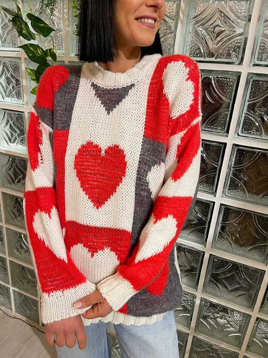 Pull quadri&cuori - Vicolo