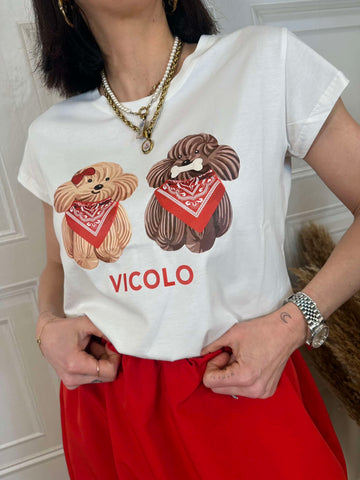 T-shirt cagnolini bandana - Vicolo