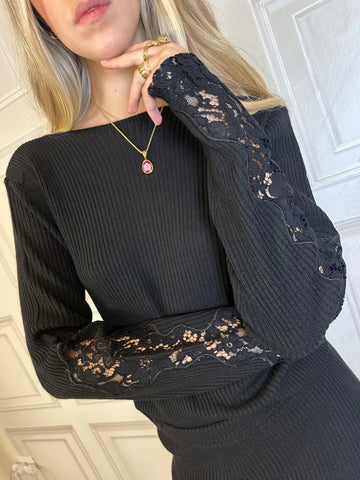 Maglia pizzo incrocio - HaveOne