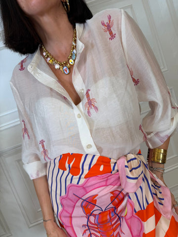 Camicia aragoste rosa - Haveone