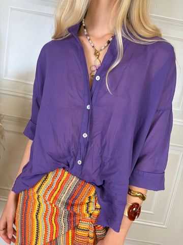 Camicia mussola viola - Haveone