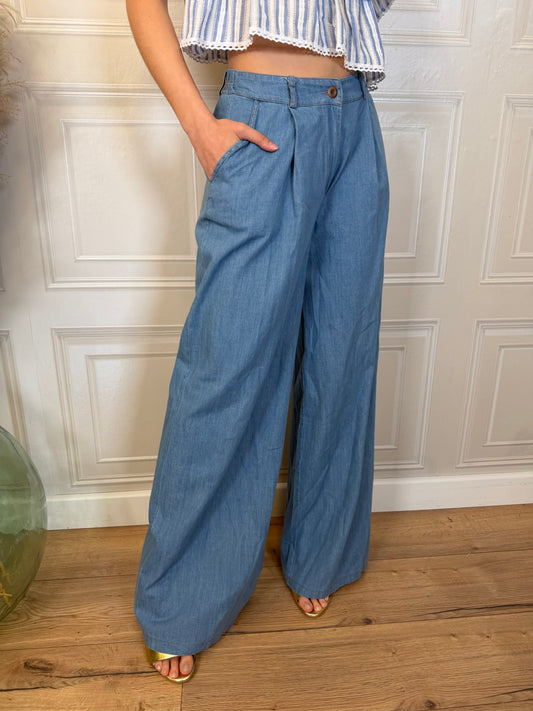 Pantalone chambray - Kikisix