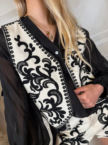 Gilet burro con ricami - PhiliaLoft