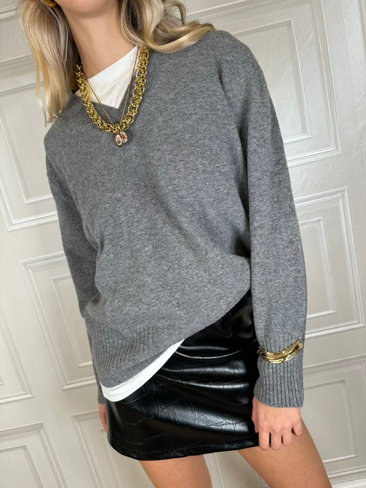 Pull scollo V in lana - Haveone