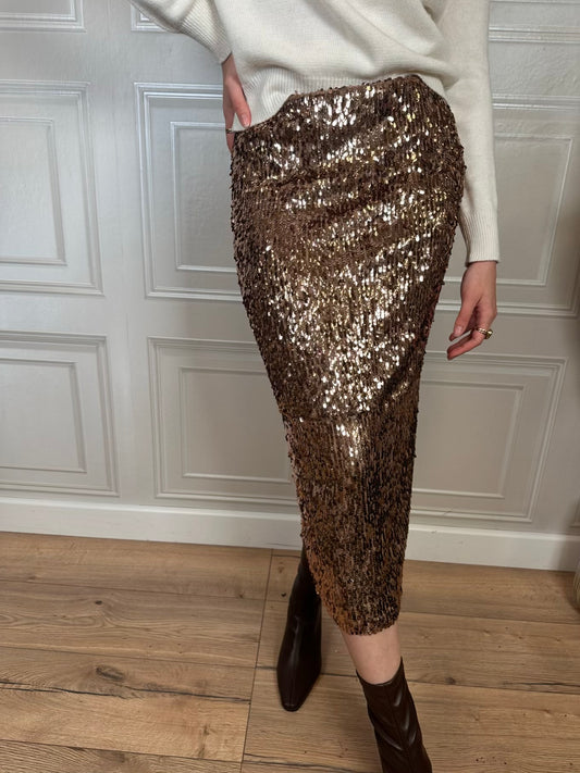 Gonna midi paillettes - Kikisix