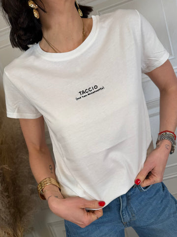 T-shirt Taccio ma non acconsento - Vicolo