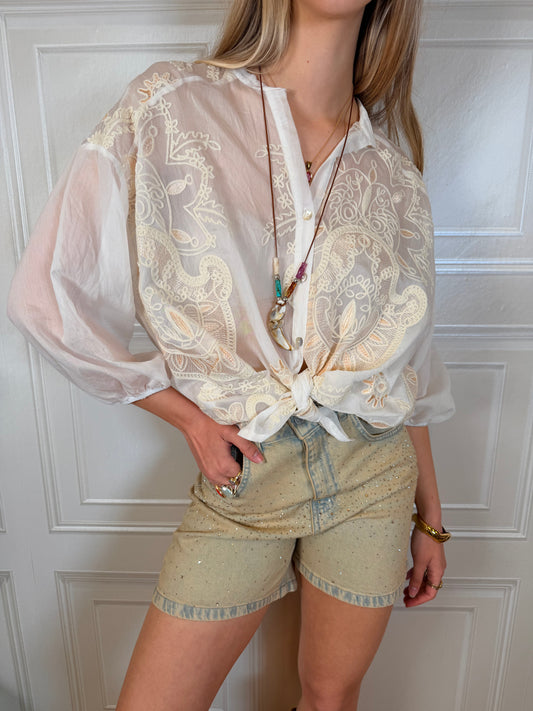 Bermuda vintage pioggia di strass - HaveOne