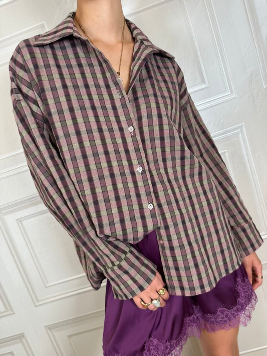 Camicia quadri viola - Susymix