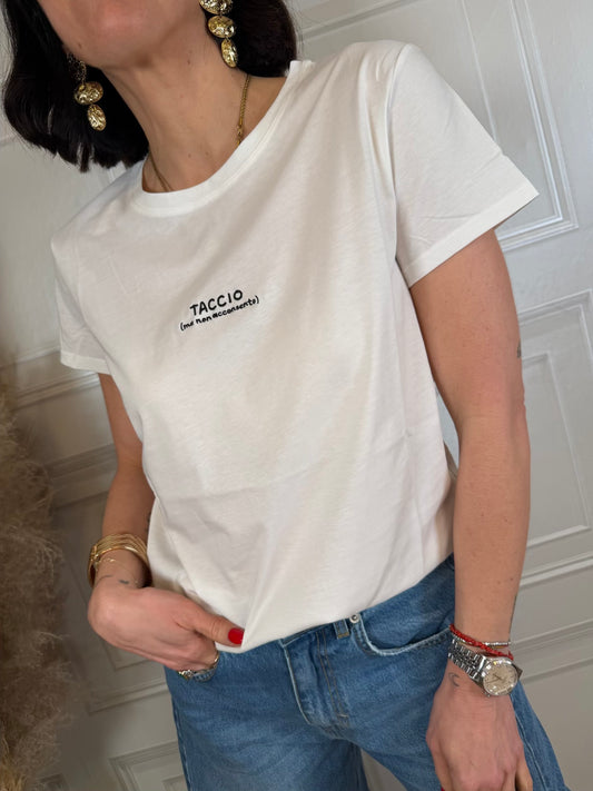 T-shirt Taccio ma non acconsento - Vicolo