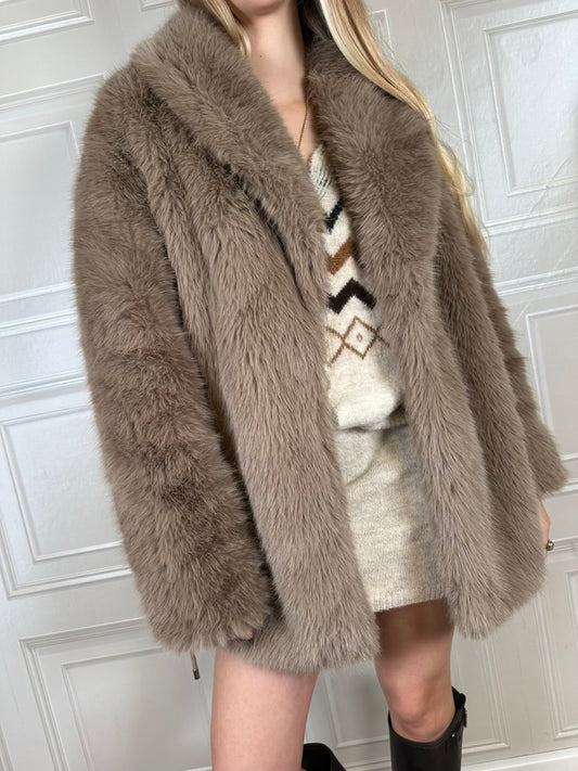 Eco pelliccia tortora - SusyMix