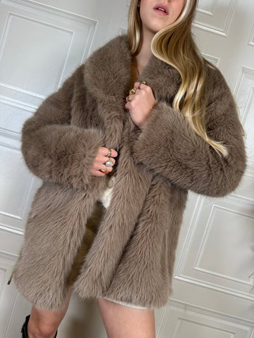 Eco pelliccia tortora - SusyMix