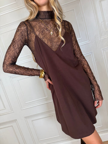 Abito Lea canotta pizzo moro - HaveOne