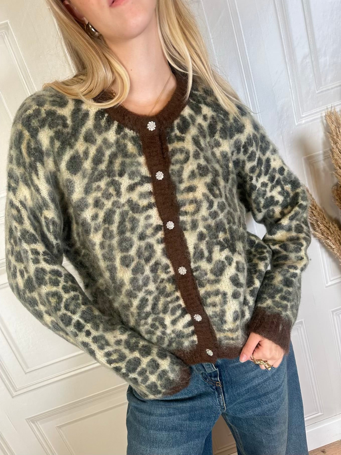 Cardigan maculato gioiello - Philia Loft