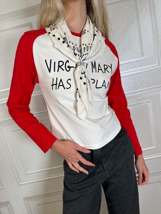 T-shirt Virgin Mary Has A Plan - Haveone